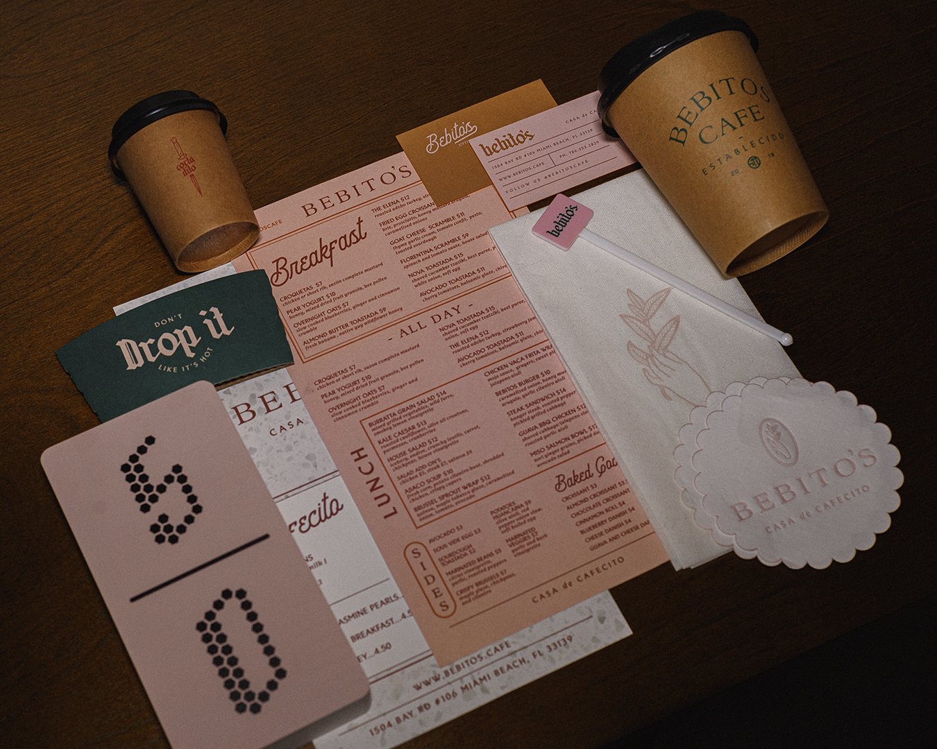 Bebito's print collateral