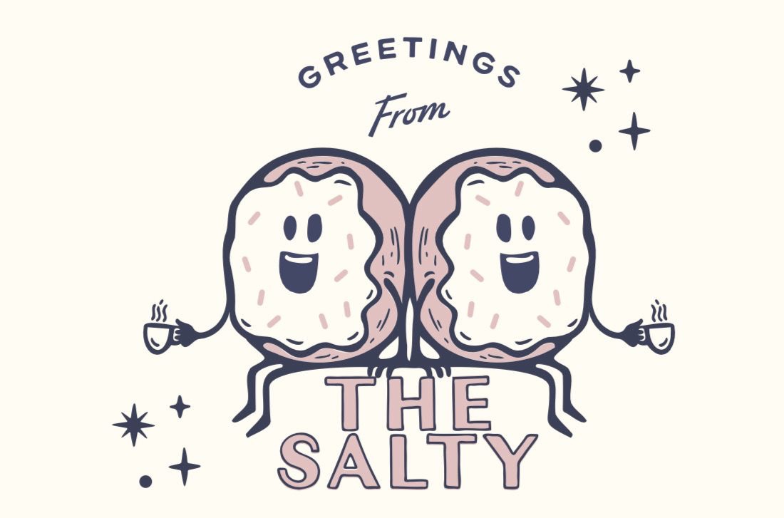The Salty Donut postcard